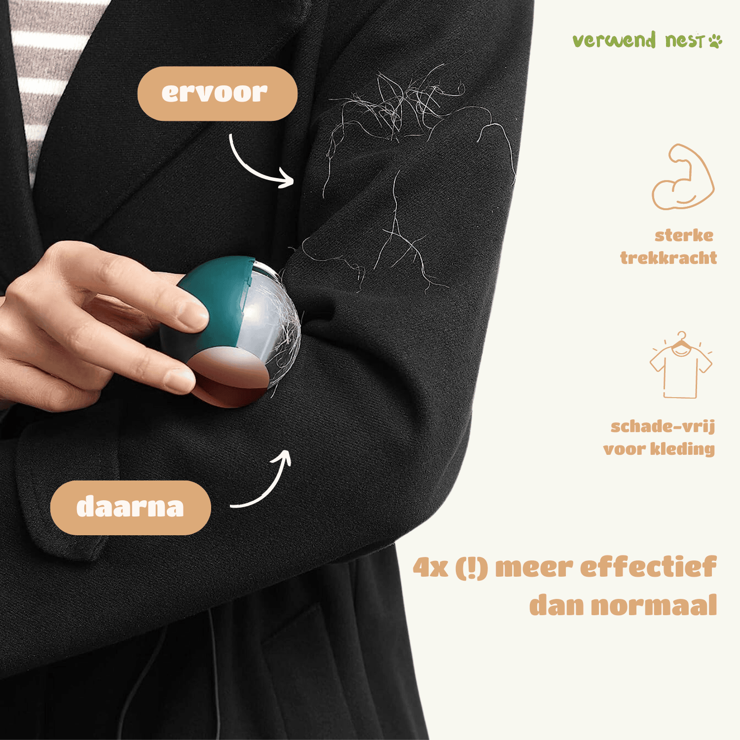 Haren verwijderaar van Verwend Nest